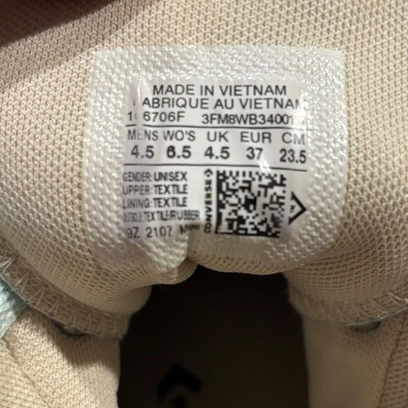 Converse Chuck Taylor All Star Hi Blue Canvas Womens 6.5 Style 3FM8WB3400 - Picture 6 of 10